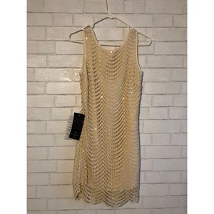 Bebe Sequin Shift Dress